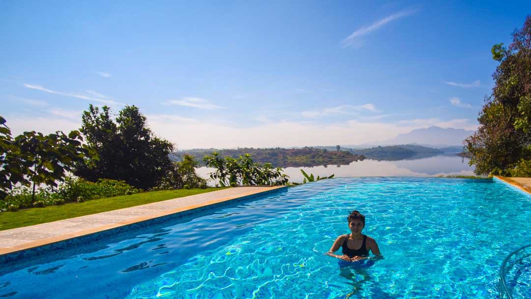 LakeRose Wayanad - Glass walled infinity pool